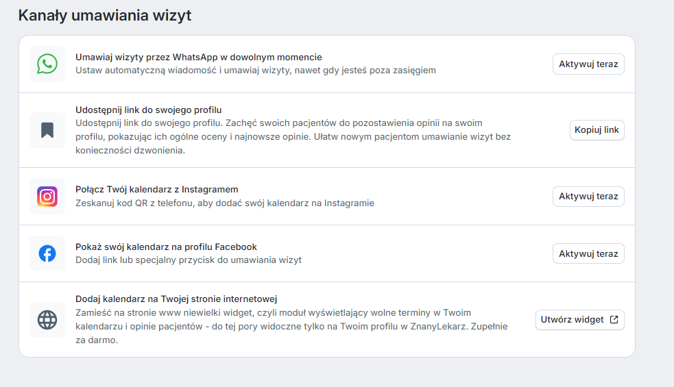 Jak zainstalować widget ZnanyLekarz